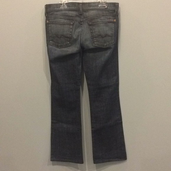 7‎ For All Mankind Boot Cut Dark Wash Jeans - Picture 3 of 6